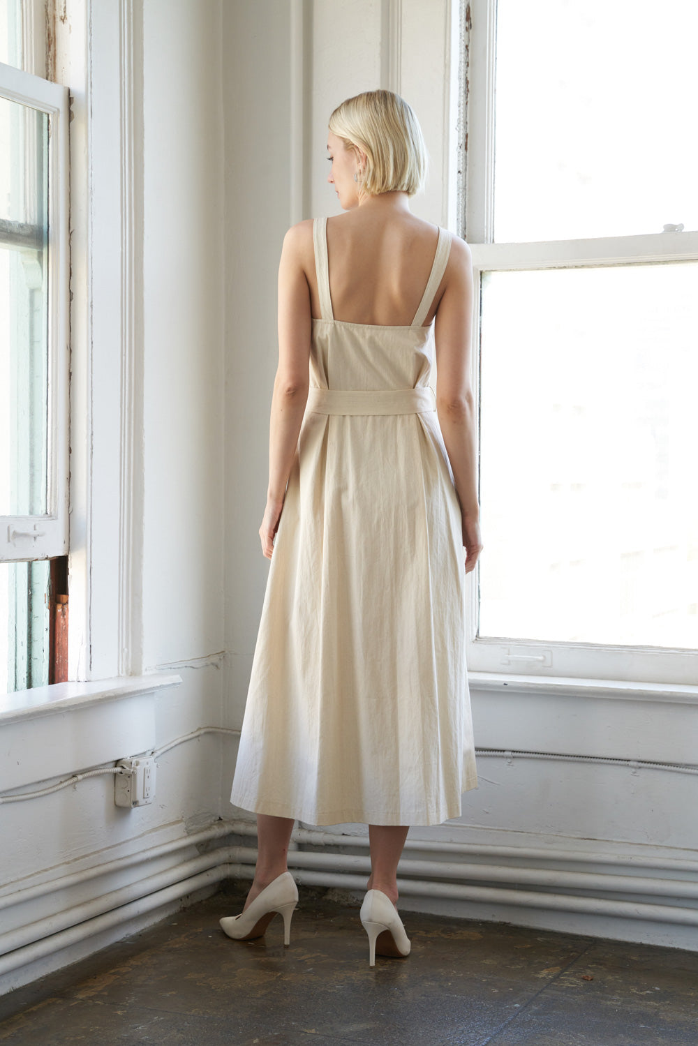 CALIFORNIA DREAMING WOVEN MIDI DRESS Flying Tomato